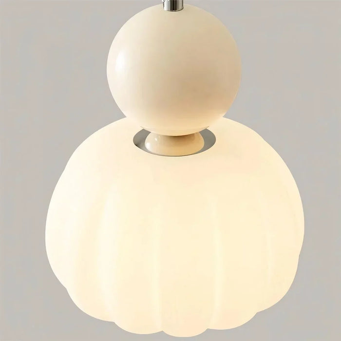 Pommeline | Glass Globe Pendant Light with Decorative Sphere