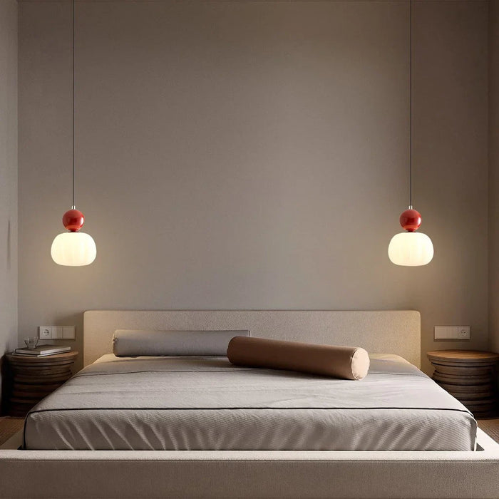 Pommeline | Glass Globe Pendant Light with Decorative Sphere