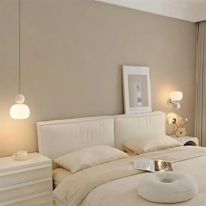 Pommeline | Glass Globe Pendant Light with Decorative Sphere