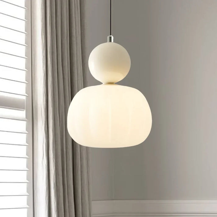 Pommeline | Glass Globe Pendant Light with Decorative Sphere
