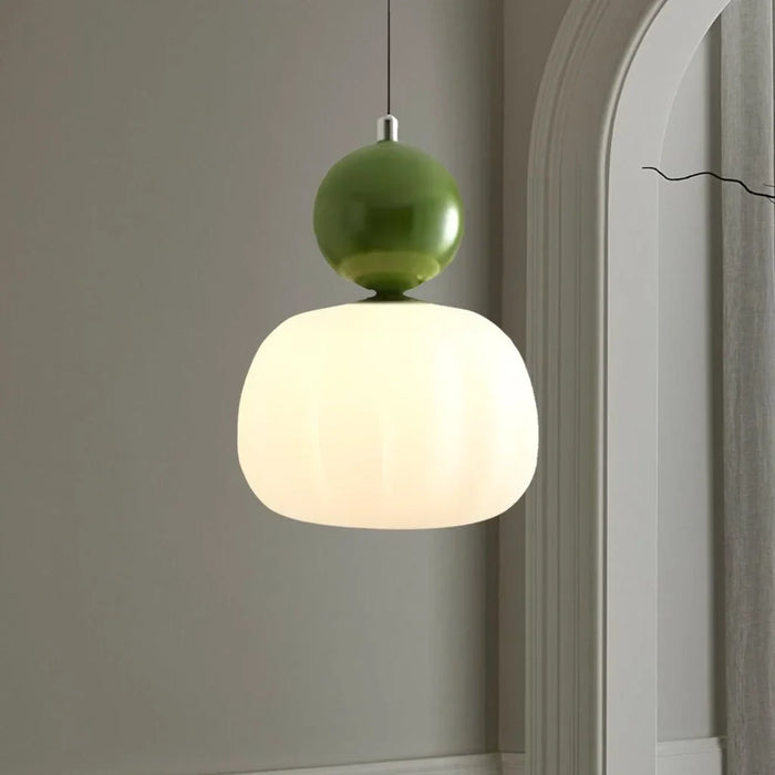 Pommeline | Glass Globe Pendant Light with Decorative Sphere