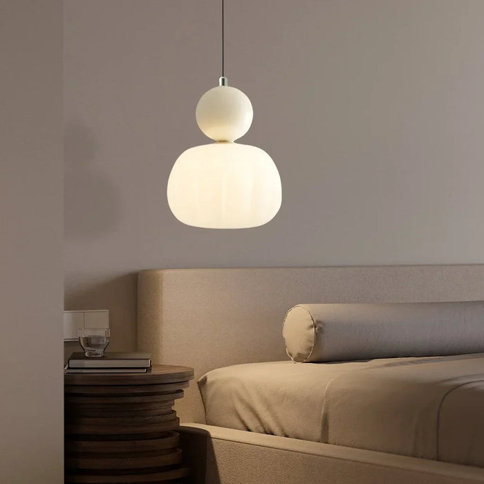 Pommeline | Glass Globe Pendant Light with Decorative Sphere