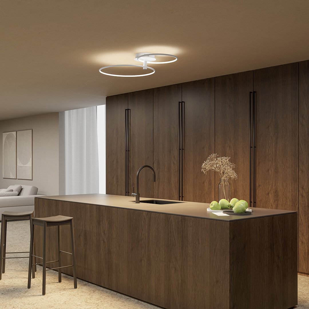 Tybalt | Dimmable Twin-Ring LED Ceiling Light
