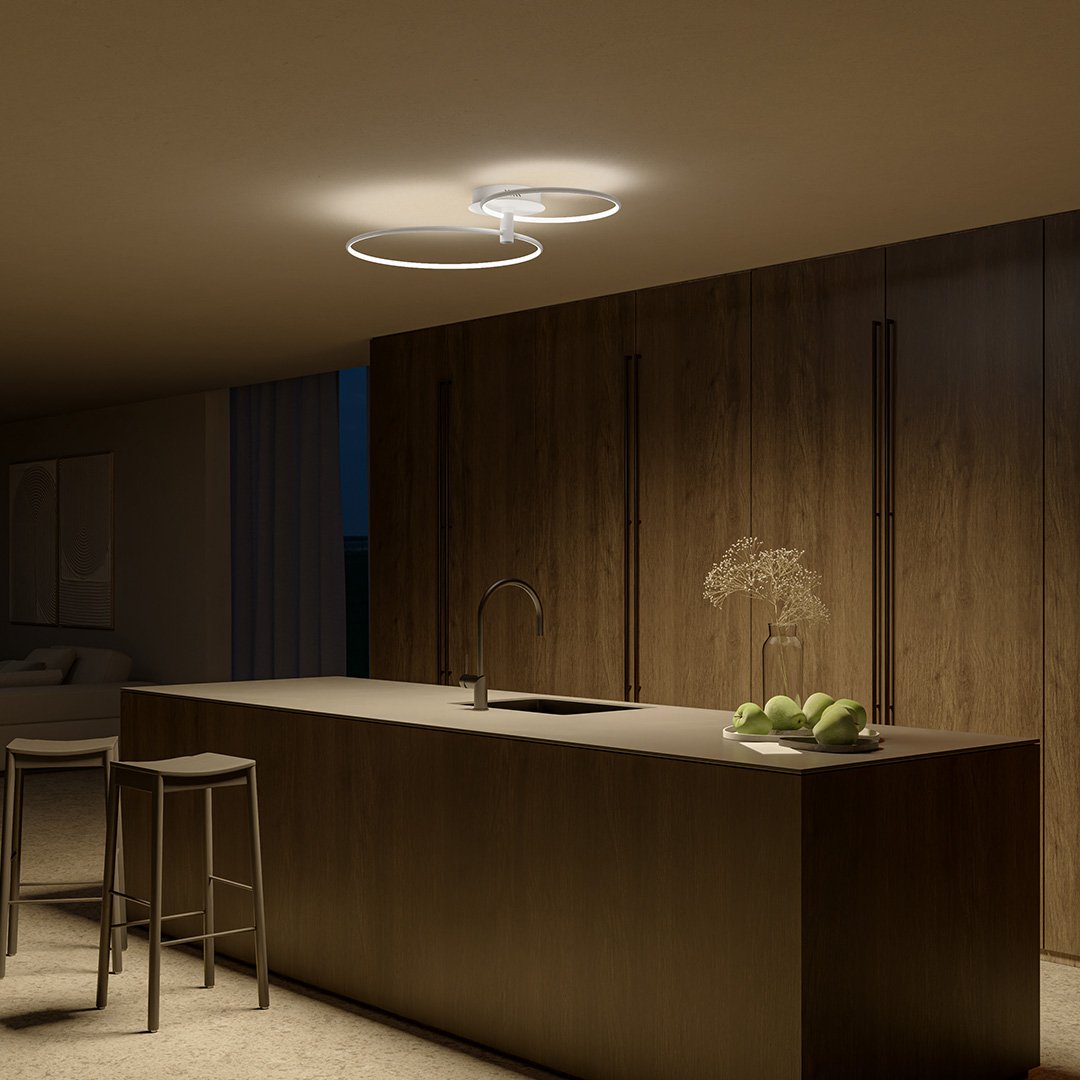 Tybalt | Dimmable Twin-Ring LED Ceiling Light